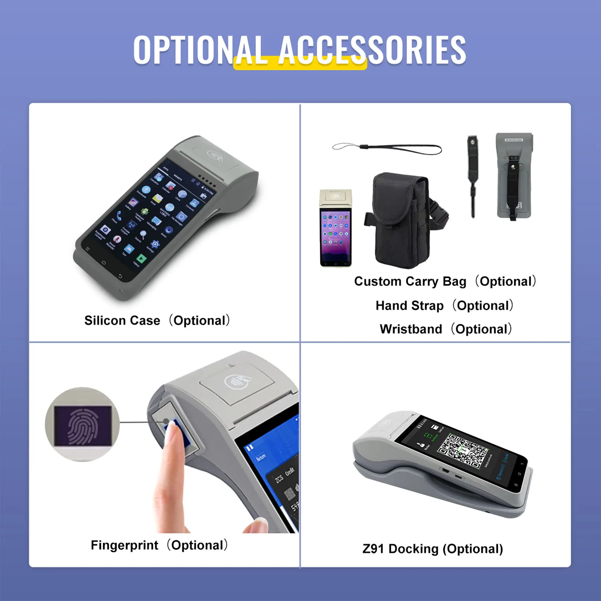 Z91 NFC Barcode Printer Android POS