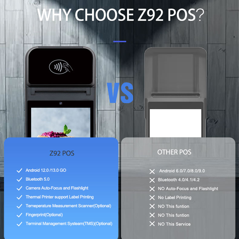 Z92 ZOS Mobile Handheld POS