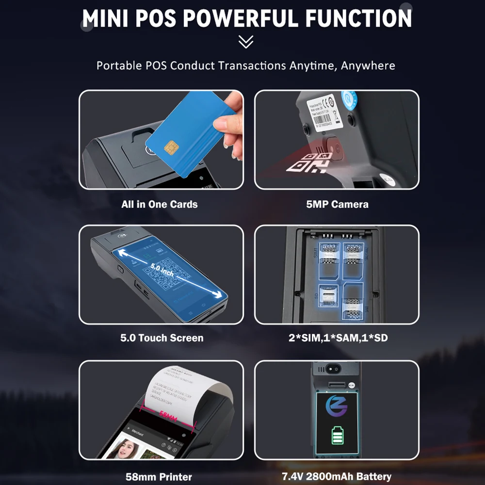 Z90 EMV PCI Credit Card Payment POS