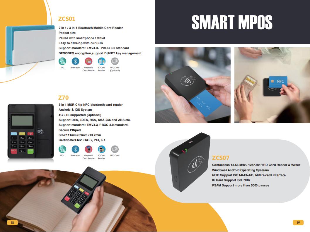 ZCS07 Mobile POS card reader