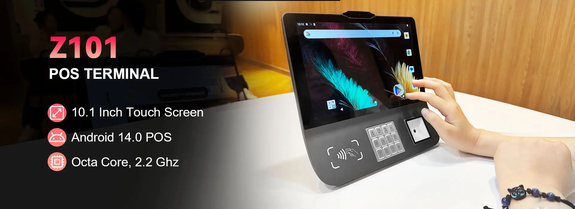 Z101 Wall Mounted Desktop Handheld Tablet POS Terminal