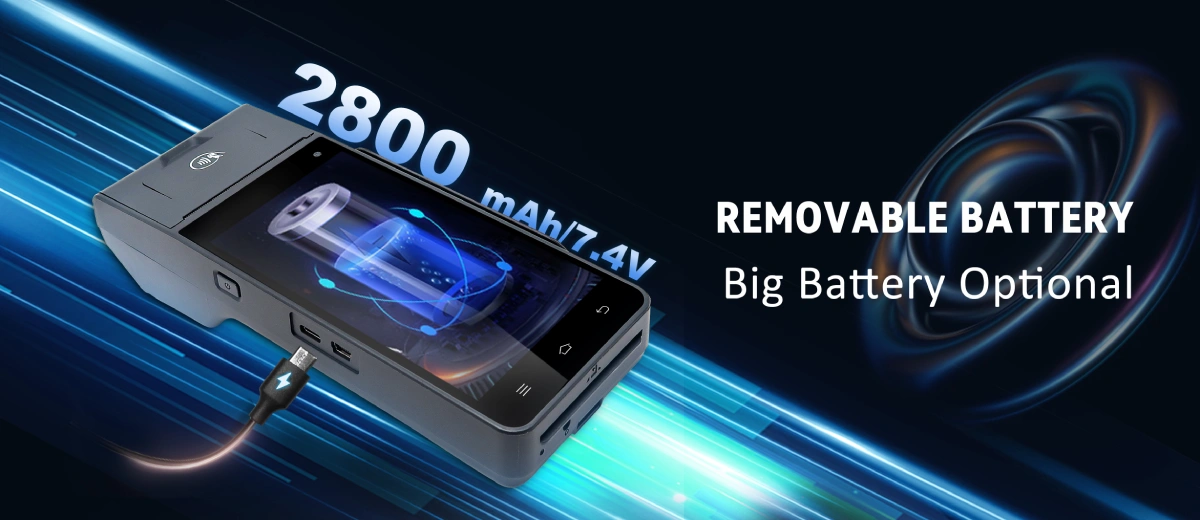 Z90 removable 2800mAh battery — smart POS machine for all-day mobile payment Z90 removable 2800mAh battery — smart POS machine for all-day mobile payment