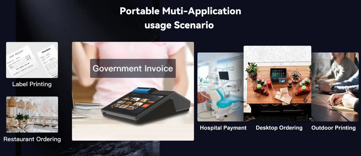 Portable Multi-Application usage Scenario of Desktop POS Terminal Z100 Portable Multi-Application usage Scenario of Desktop POS Terminal Z100